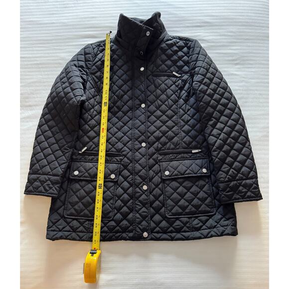 Calvin Klein Women's Quilted Funnel Neck Jacket 17 1/2"Shoulder 42"Chest 48"Wst - Picture 5 of 11